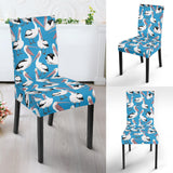 Pelican Pattern Print Design 04 Dining Chair Slipcover
