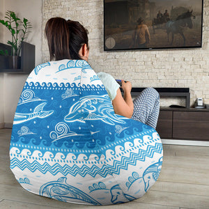 Dolphin Tribal Pattern Ethnic Motifs Bean Bag Cover