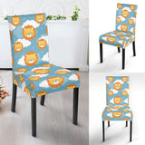 Lion Pattern Print Design 05 Dining Chair Slipcover