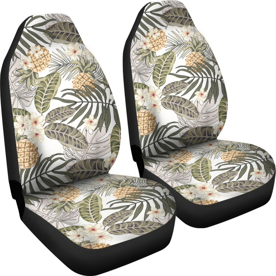 Pineapple Leave flower Pattern Universal Fit Car Seat Covers