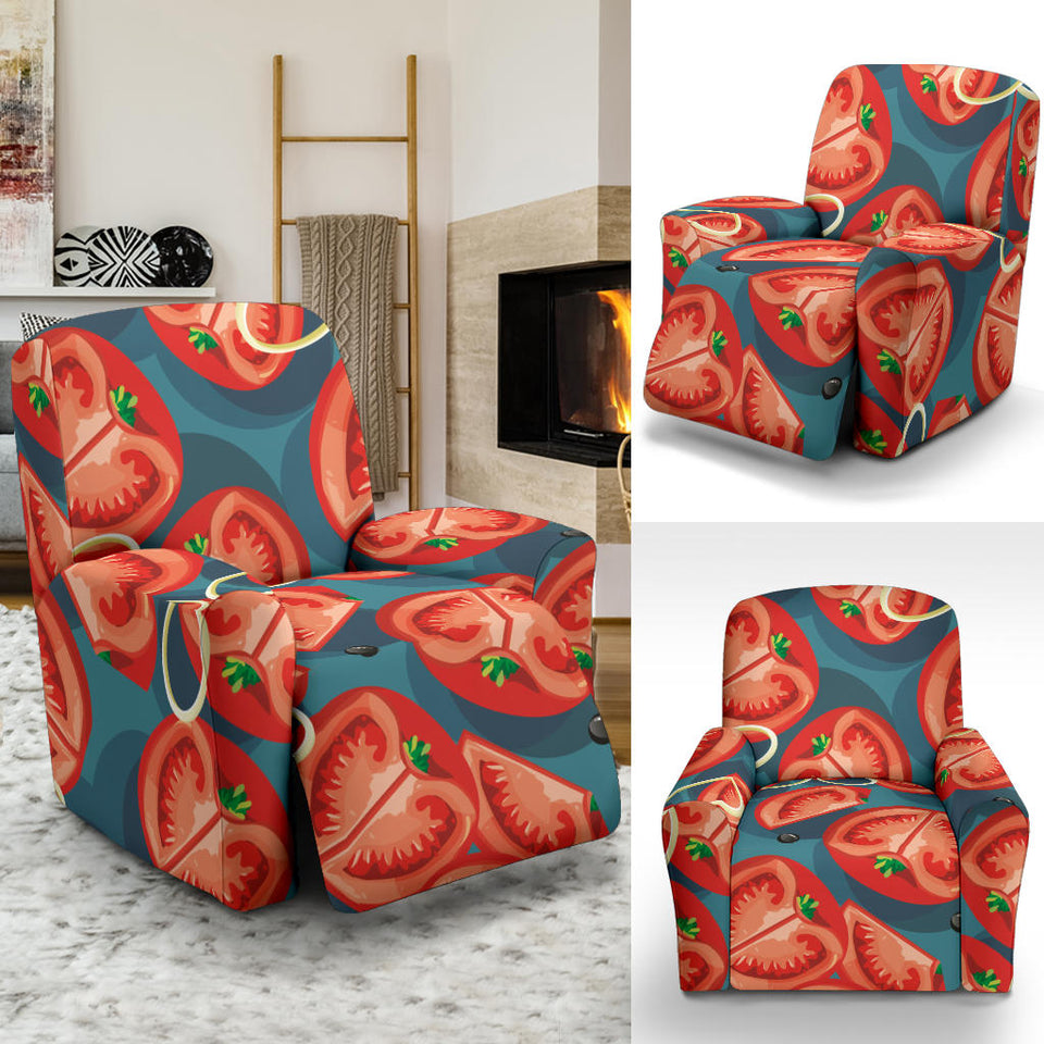 Tomato Pattern Background Recliner Chair Slipcover