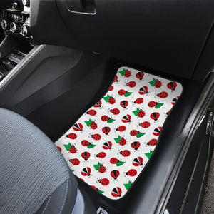 Ladybug Pattern Print Design 01 Front Car Mats