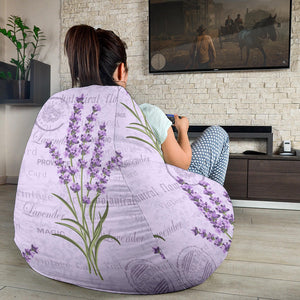 Lavender Pattern Background Bean Bag Cover