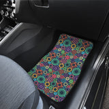 Gear Pattern Print Design 02 Front Car Mats