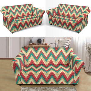 Zigzag Chevron Pattern Loveseat Couch Slipcover