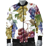 Grape Pattern Men Bomber Jacket