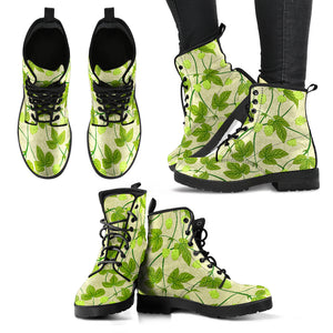 Hop Theme Pattern Leather Boots