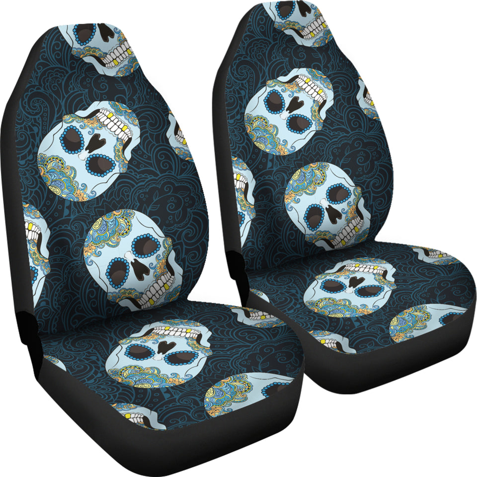 Suger Skull Pattern Universal Fit Car Seat Covers