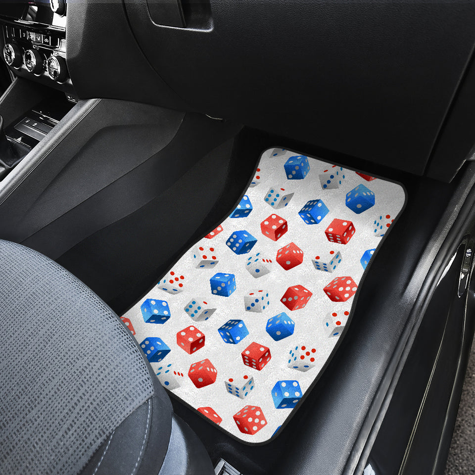 Dice Pattern Print Design 01 Front Car Mats