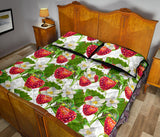 Strawberry Pattern Quilt Bed Set