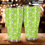 Sliced Kiwi Pattern Background Tumbler