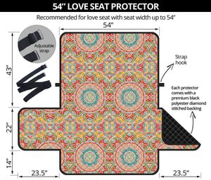Indian Theme Pattern Loveseat Couch Cover Protector