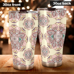 Sea Turtle Tribal Pattern Tumbler