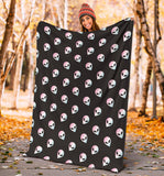 Alien Pattern Print Design 04 Premium Blanket