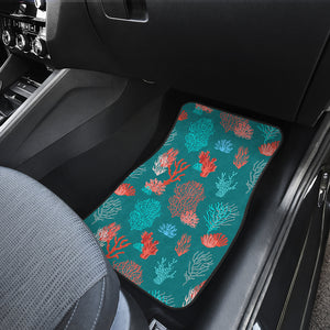 Coral Reef Pattern Print Design 04 Front Car Mats