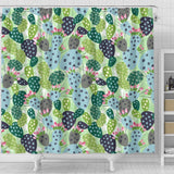 Cactus Pattern Background Shower Curtain Fulfilled In US