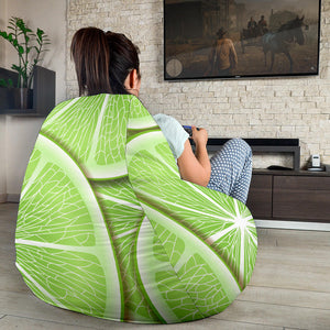 Sliced Lime Pattern Bean Bag Cover