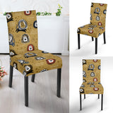 Lion Pattern Print Design 03 Dining Chair Slipcover
