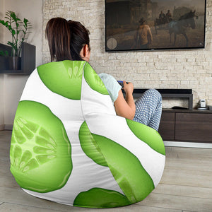 Sliced Cucumber Pattern Bean Bag Cover