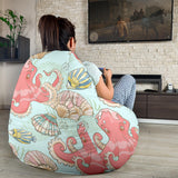 Octopus Fish Shell Pattern Bean Bag Cover