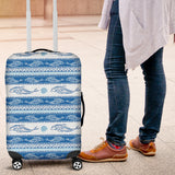 Dolphin Tribal Pattern background Luggage Covers