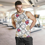 Wall Clock UK Pattern Men Tank Top