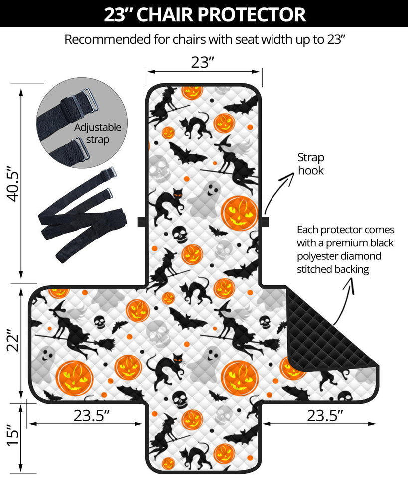 Halloween Pattern Chair Cover Protector