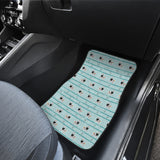 Ostrich Pattern Print Design 04 Front Car Mats