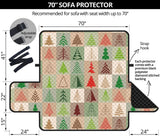 Christmas Tree Pattern Sofa Cover Protector