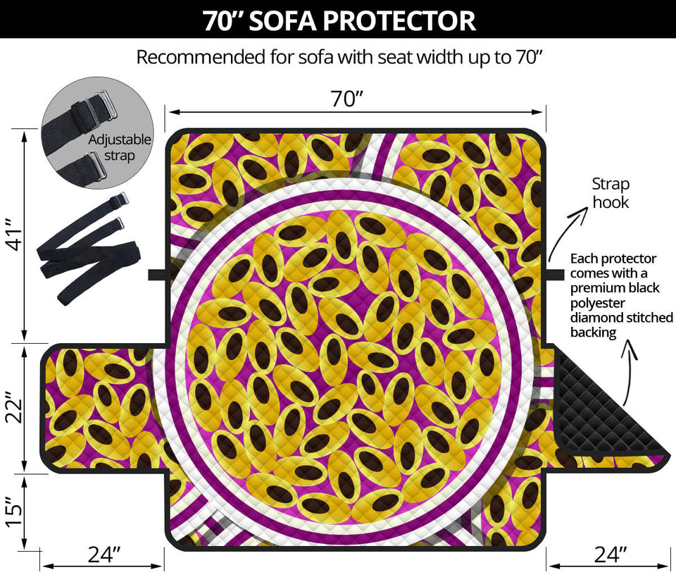 Passion Fruit Seed Pattern Sofa Cover Protector