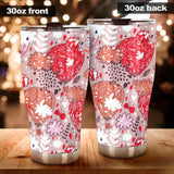 Red Pink Hot Air Balloon Pattern Tumbler