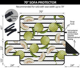 Guava Pattern Stripe background Sofa Cover Protector