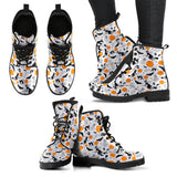 Halloween Pattern Leather Boots