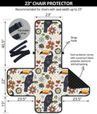 Toucan Flower Pattern Chair Cover Protector