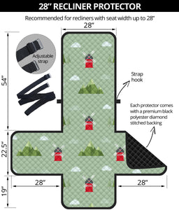 Windmill Pattern Recliner Cover Protector