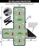 Windmill Pattern Recliner Cover Protector