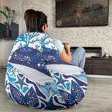 Whale Starfish Pattern Bean Bag Cover