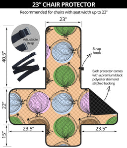 Onion Pattern Chair Cover Protector