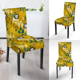 Lion Pattern Print Design 01 Dining Chair Slipcover