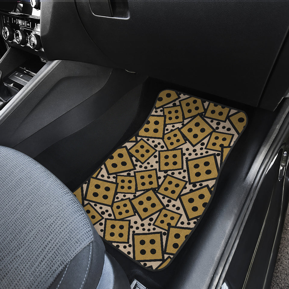 Dice Pattern Print Design 02 Front Car Mats