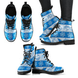 Dolphin Tribal Pattern Leather Boots