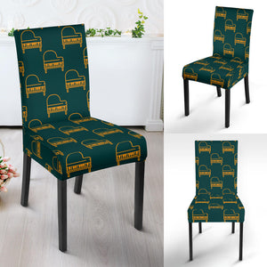 Piano Pattern Print Design 03 Dining Chair Slipcover