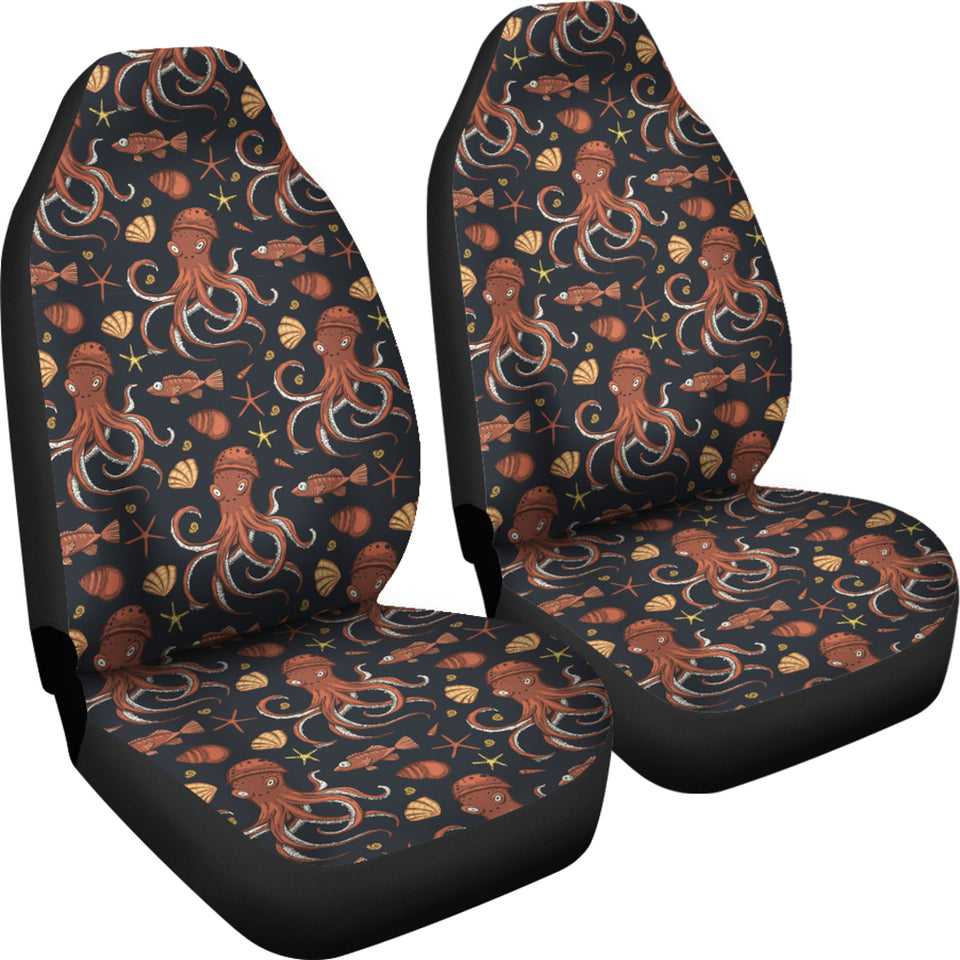 Octopus Pattern Universal Fit Car Seat Covers