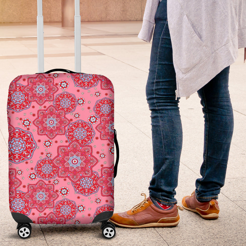 Indian Pnk Pattern Luggage Covers