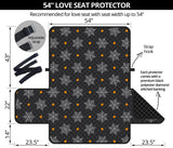 Cobweb Spider Web Pokka Dot Pattern Loveseat Couch Cover Protector