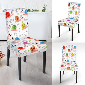 Snail Pattern Print Design 05 Dining Chair Slipcover