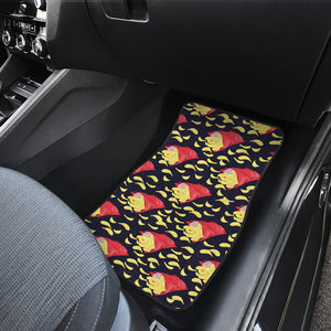 Potato Chips Pattern Print Design 05 Front and Back Car Mats