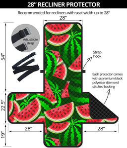 Watermelon Pattern Theme Recliner Cover Protector