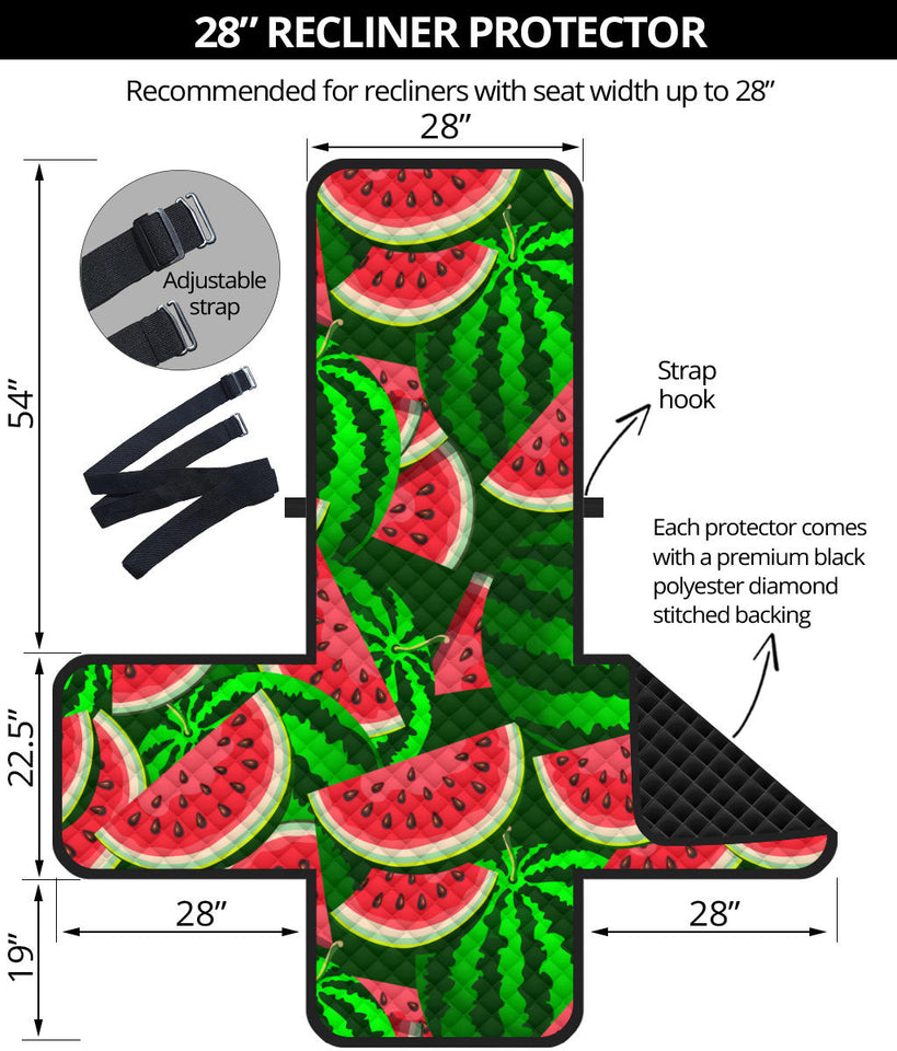 Watermelon Pattern Theme Recliner Cover Protector