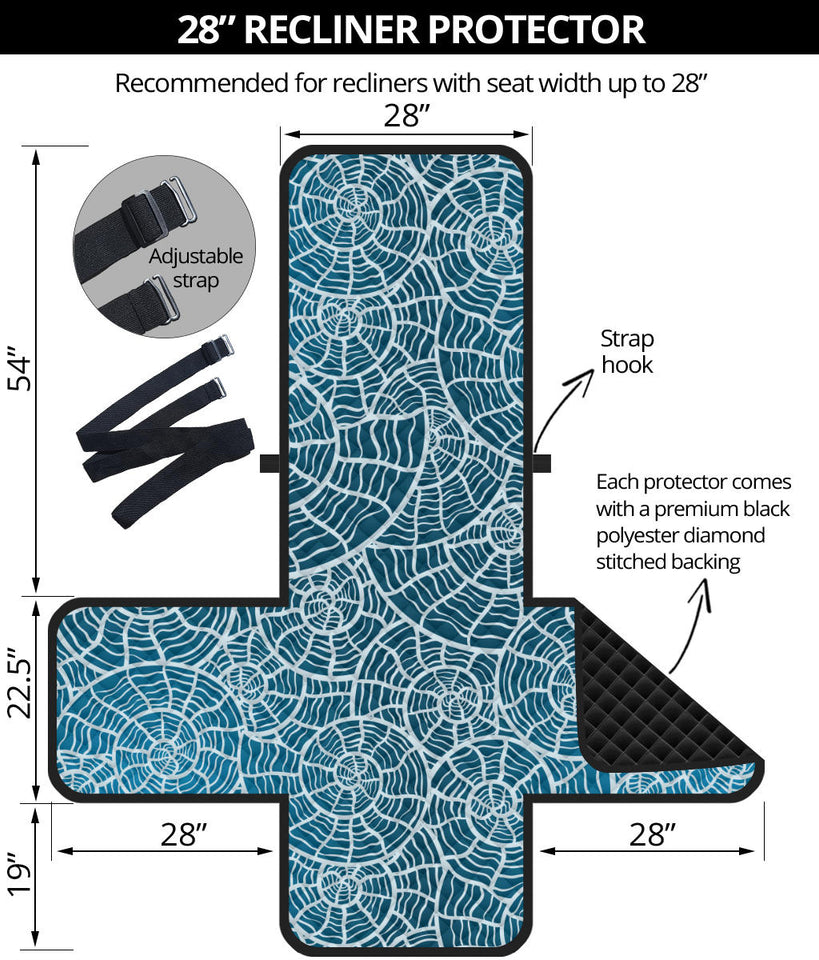 Shell Pattern Theme Recliner Cover Protector